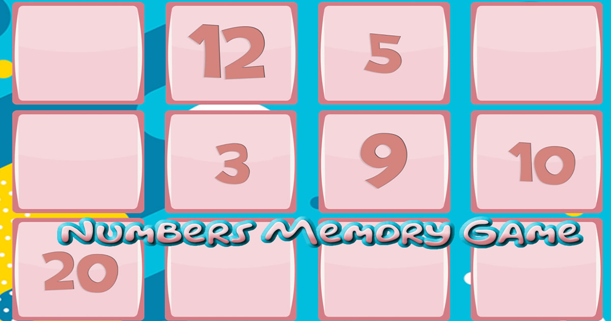 Memory Game With Numbers